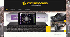 Desktop Screenshot of electrosound.se